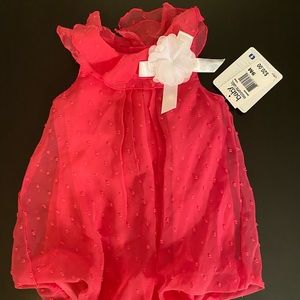 NWT Magenta Baby Essentials Romper